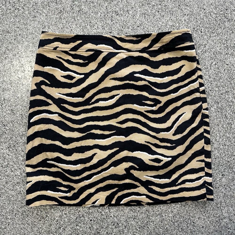 Talbots Skirt Womens 6 Animal Print  A Line Straight Pencil  32x19 Measured